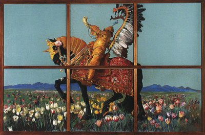 Knight Among Flowers by Leon Wyczokowski